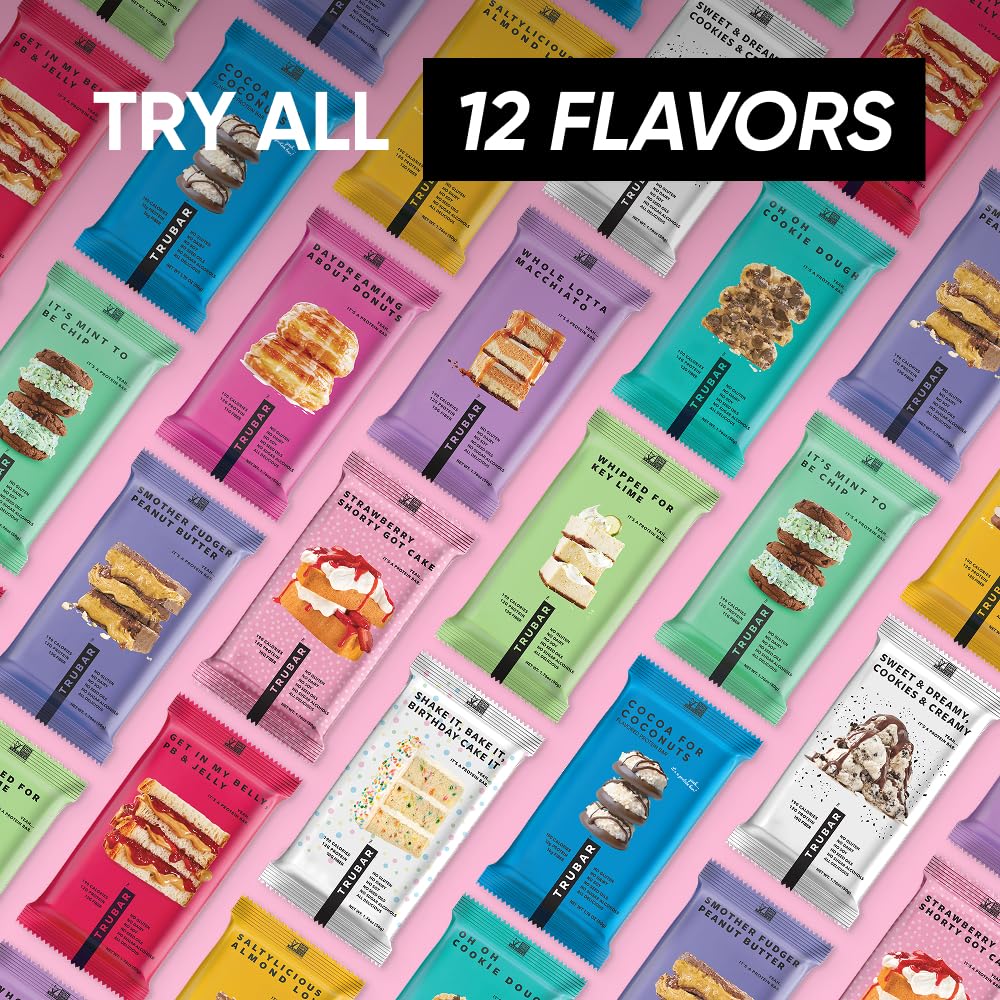 TRUBAR Strawberry Shorty Got Cake bar gluten-free, soy-free bite.