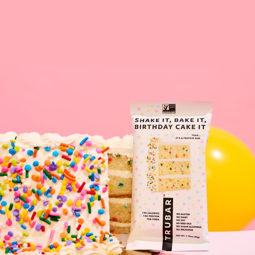 TRUBAR 12-count packaging display highlights convenient snacks
