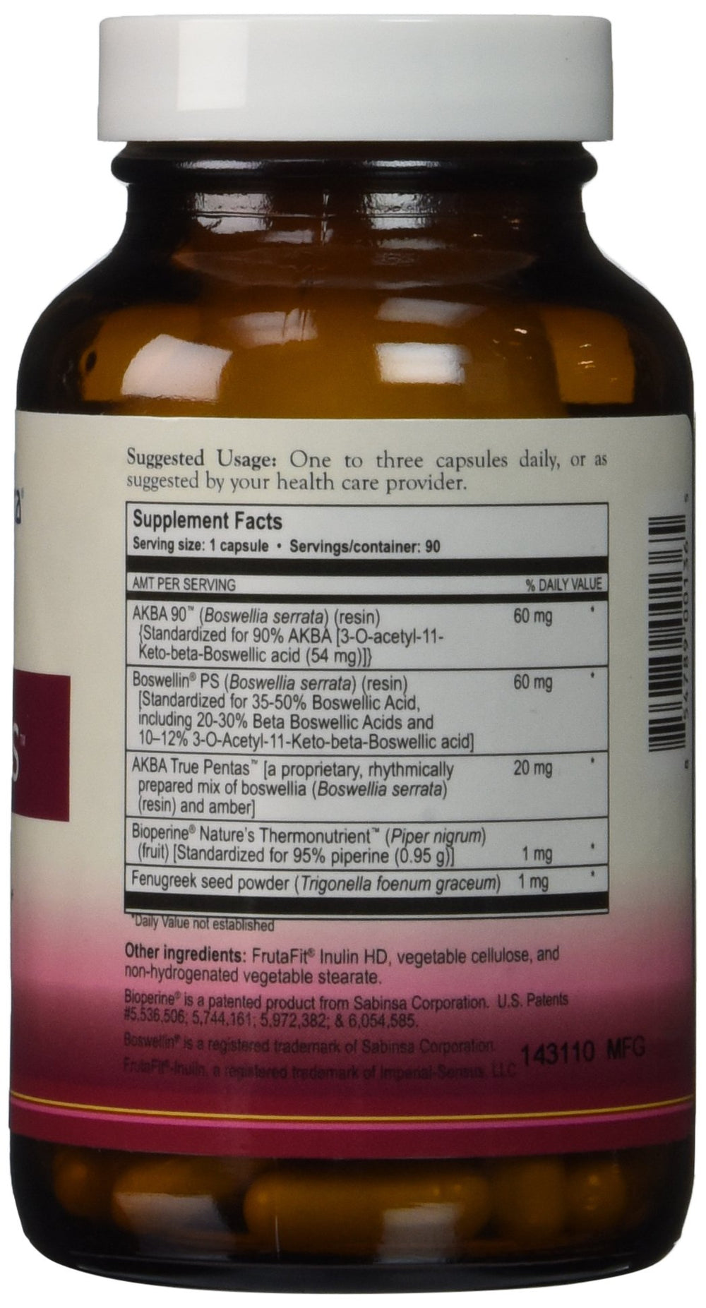 True Botanica Akba Plus bottle side view highlighting compact daily packaging