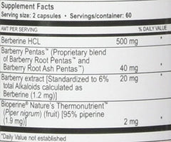 True Botanica Berberine Plus label detail highlighting full-spectrum formulation.
