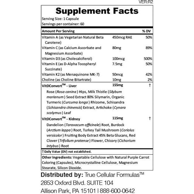 Bottle on countertop suggesting liver and kidney health support concept.
