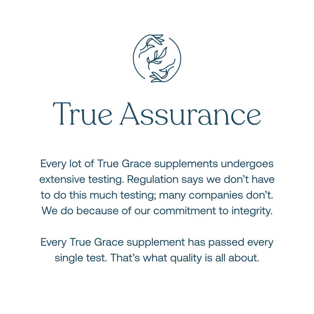 True Grace carbon neutral certification badge on packaging.