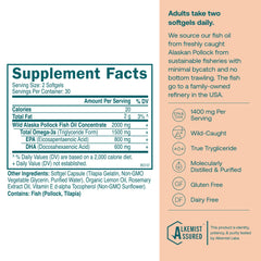 Close-up of True Grace Omega-3 softgels for easy daily dosing