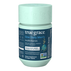 True Grace One Daily Multivitamin bottle with fermented minerals for daily vitality and immune balance.