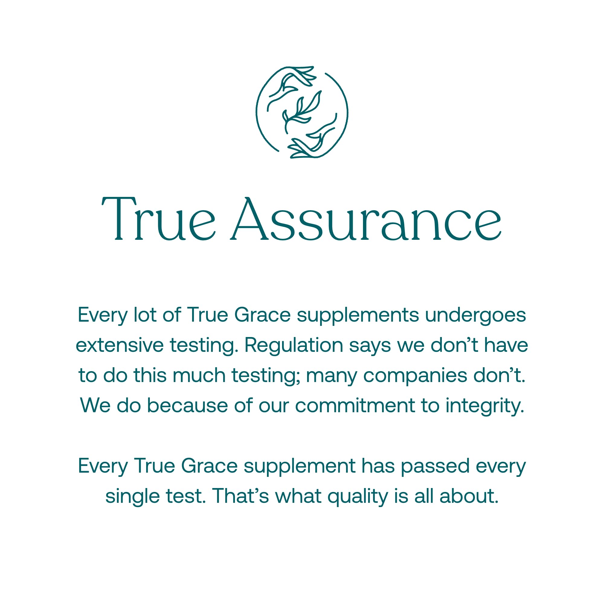 True Grace packaging shown as recyclable, aligning with eco-friendly values