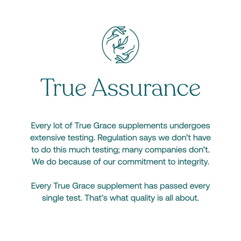 True Grace packaging shown as recyclable, aligning with eco-friendly values