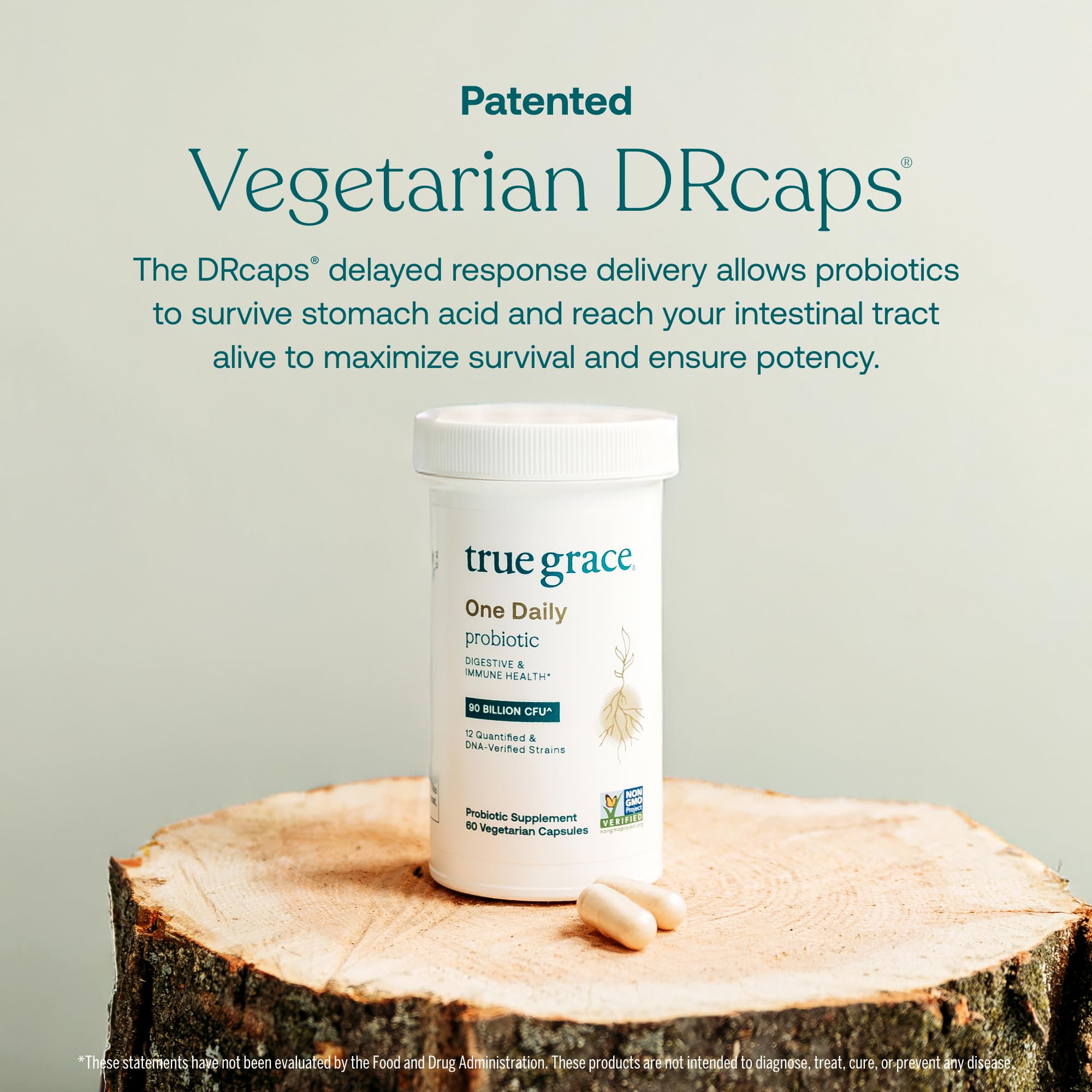 True Grace prebiotic Acacia fiber image suggests gentle plant-based support
