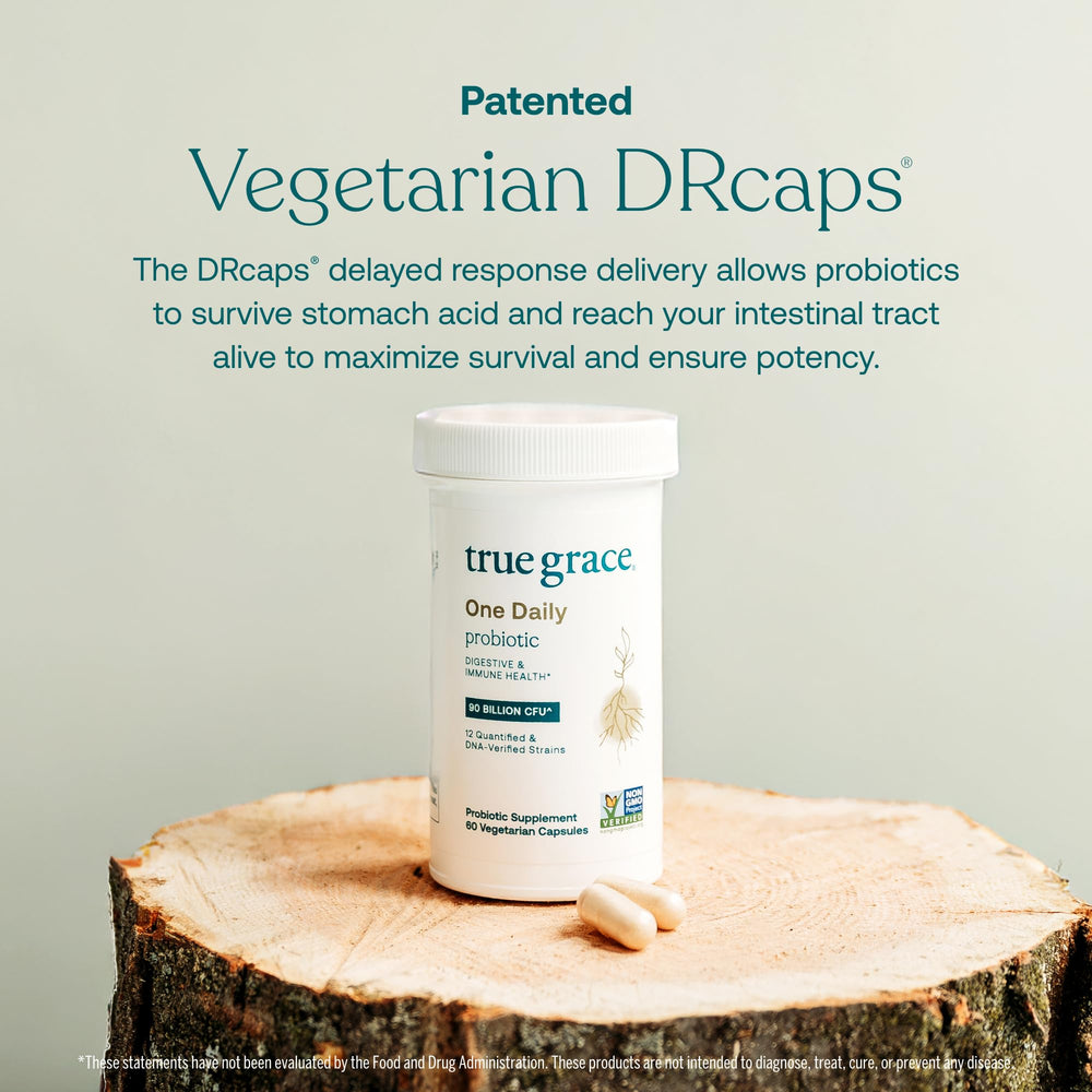 True Grace prebiotic Acacia fiber image suggests gentle plant-based support