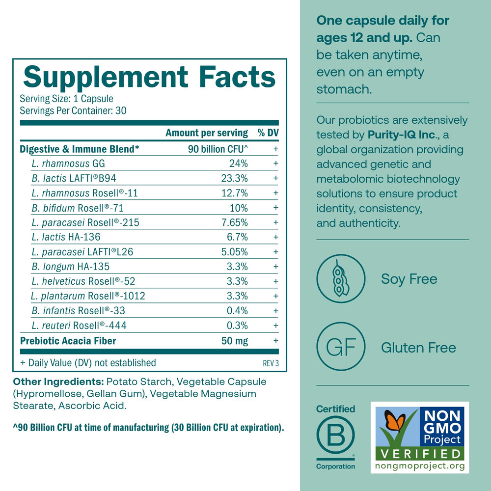True Grace One Daily Probiotic capsules ready for daily digestive support.
