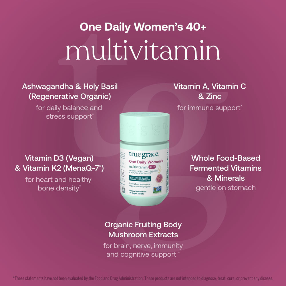 True Grace organic mushroom blend capsules shown together