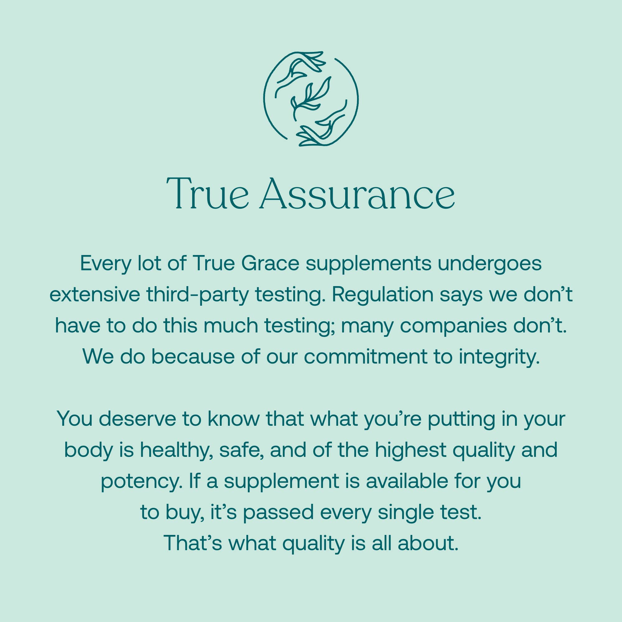 Carbon-neutral True Grace packaging label and branding