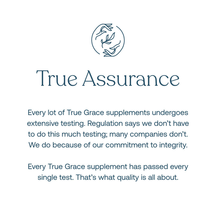 True Grace sustainable refill pouch image promotes eco-conscious packaging and reduced waste.