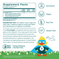 The True Grace True Littles MicroVeggies measure-dispense spoon makes child-friendly servings simple.