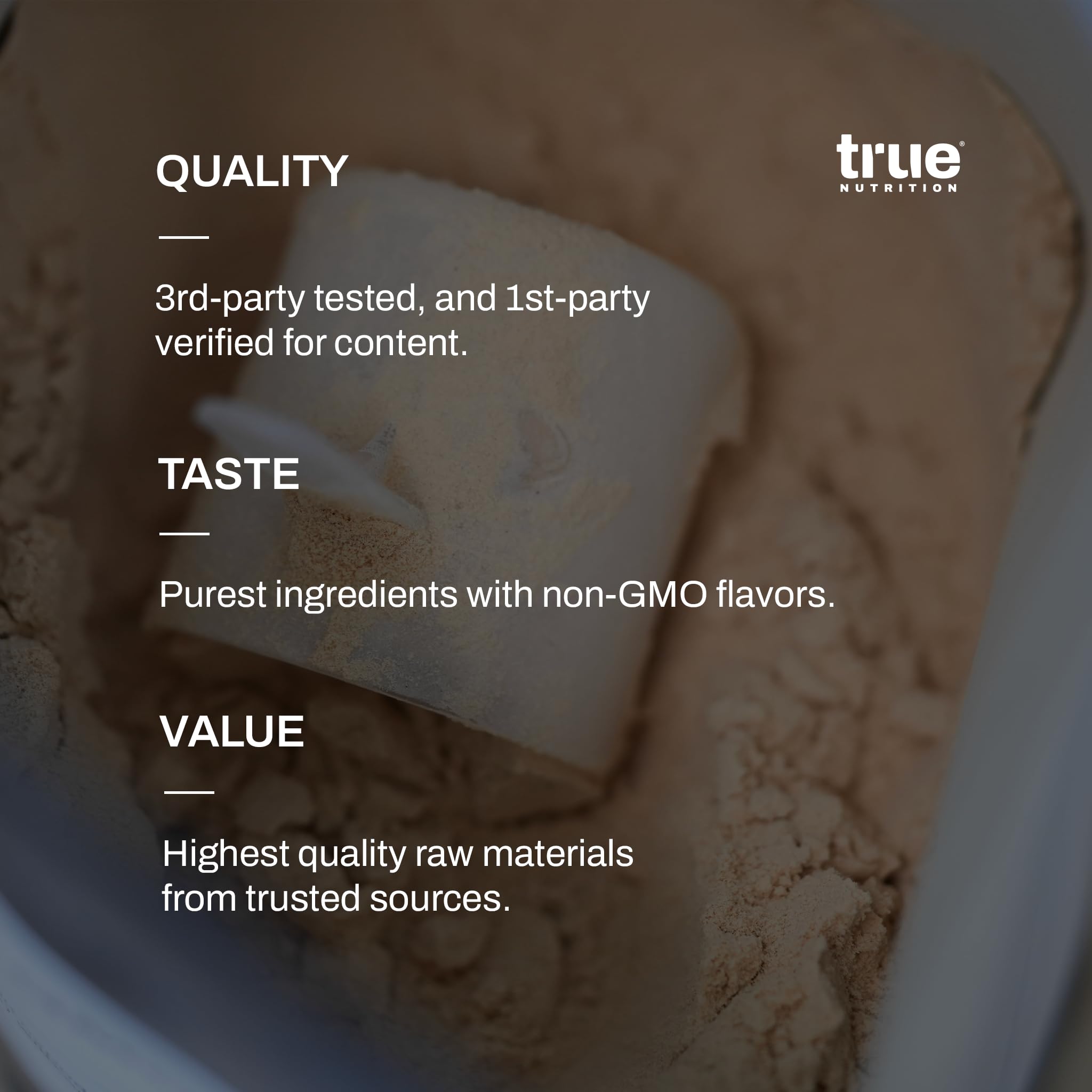 True Nutrition Whey Isolate Cold-Filtration scoop included for accurate dosing.