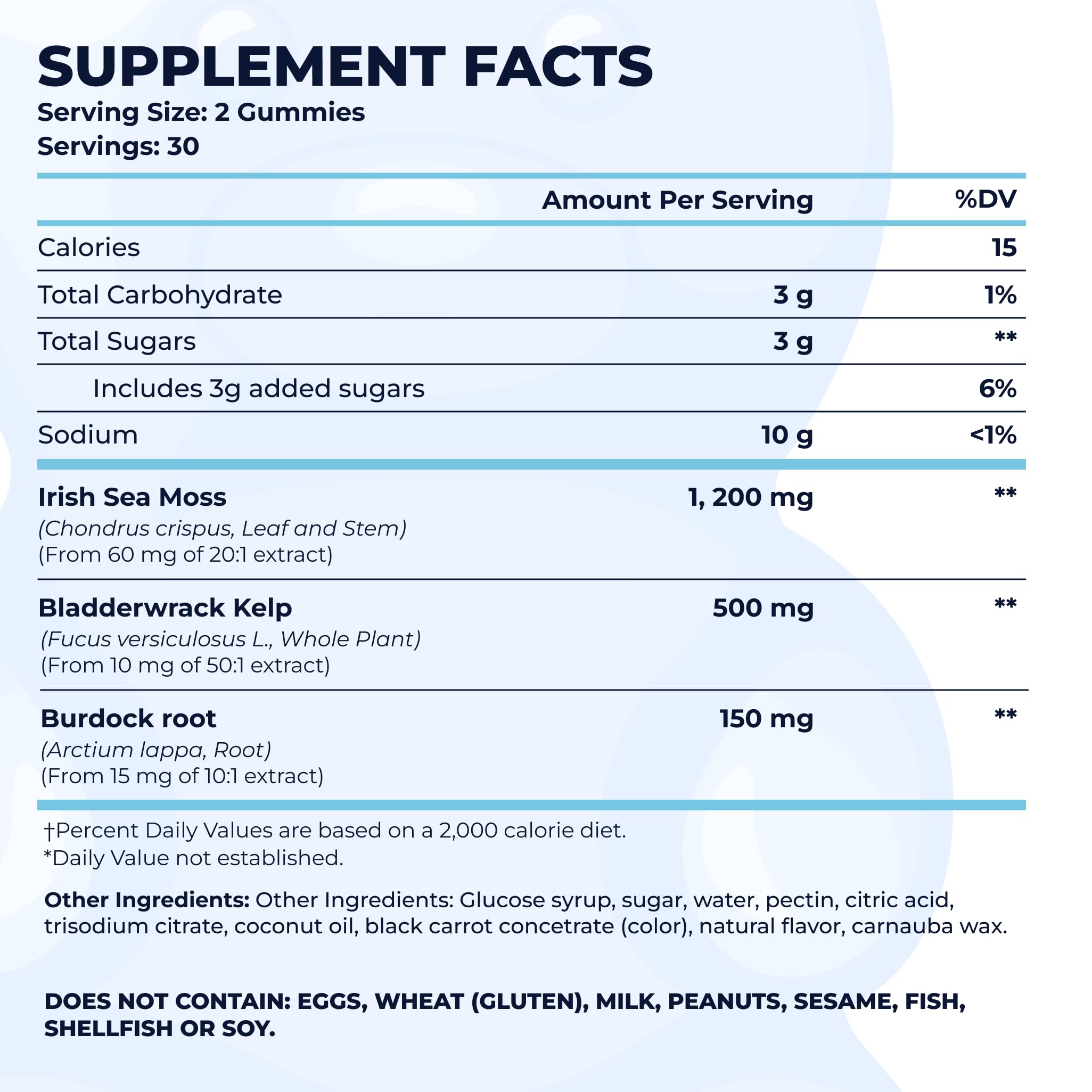 TrueSeaMoss gummies close-up show fruity flavor for daily use.