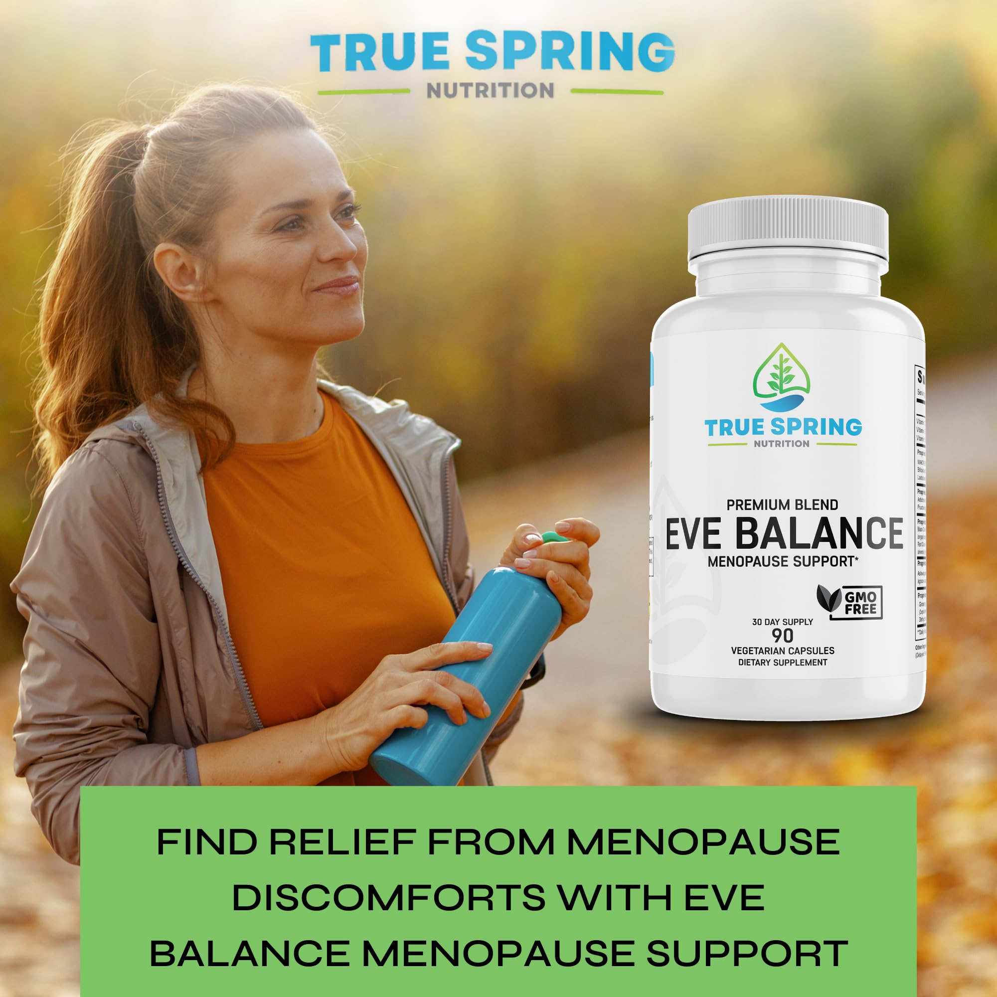 Eve Balance capsules ready for daily use to ease hot flashes