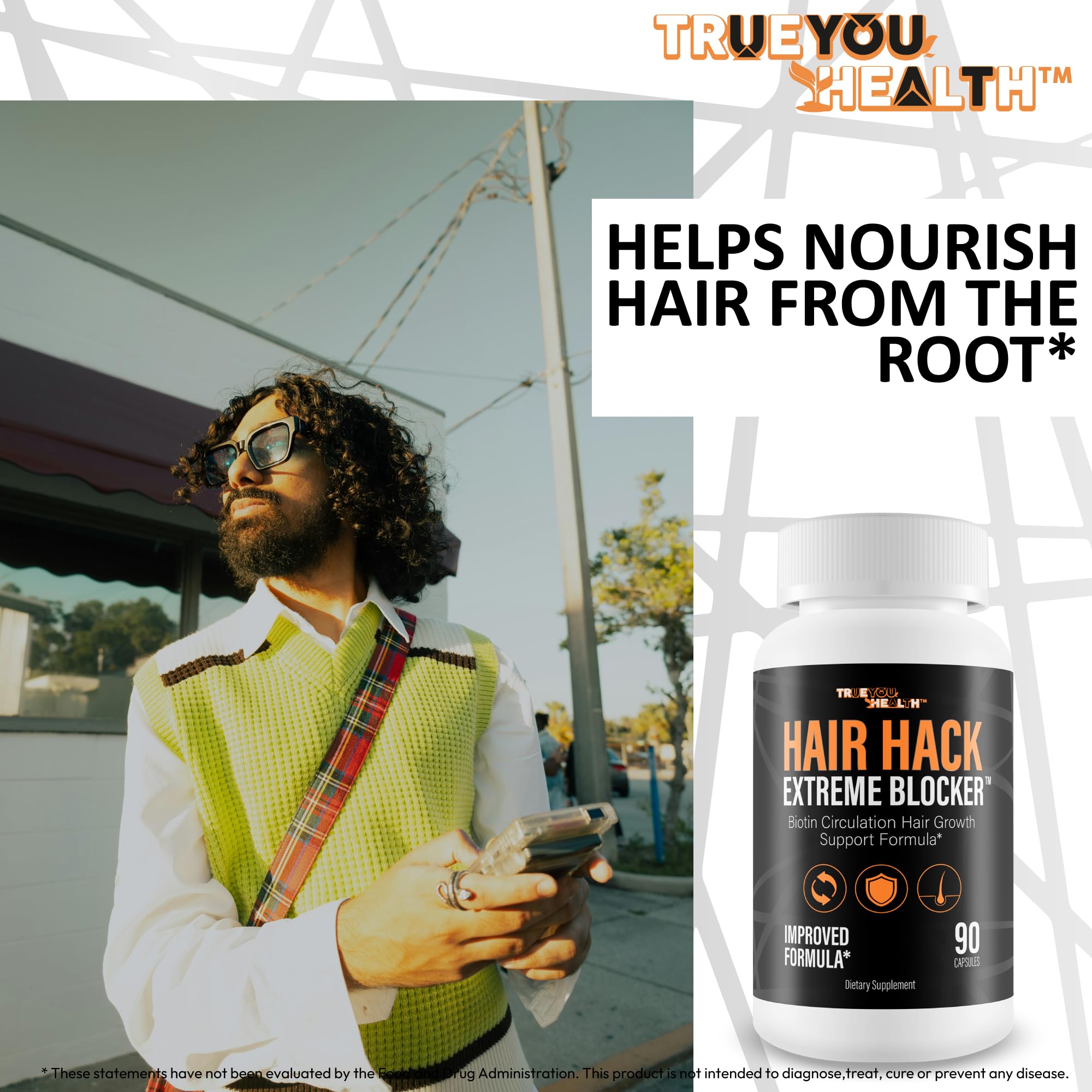 Packaging with plant extracts signaling natural scalp nourishment