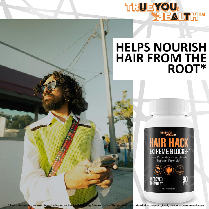 Packaging with plant extracts signaling natural scalp nourishment