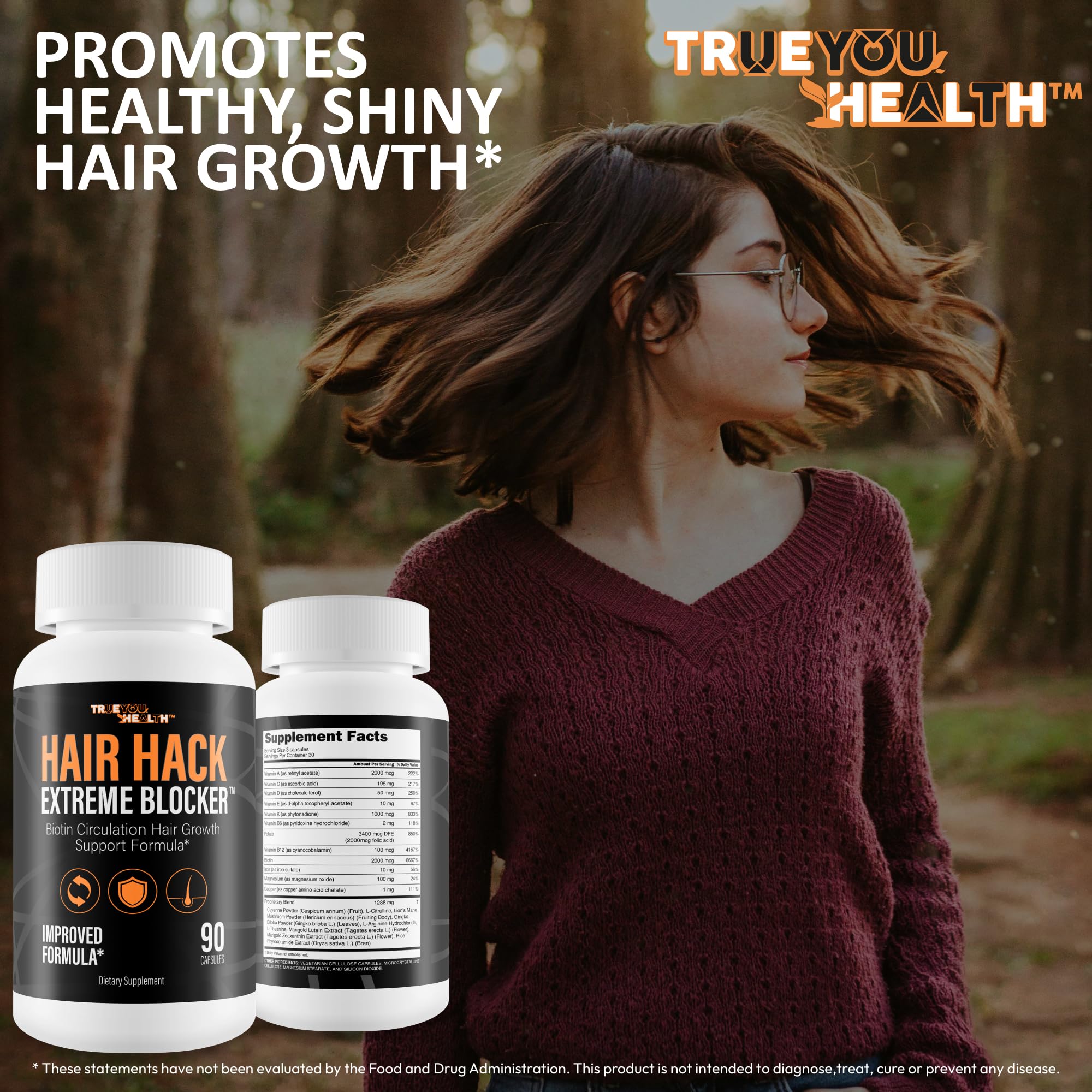 Lifestyle-friendly shot of daily routine including Hair Hack Extreme Blocker