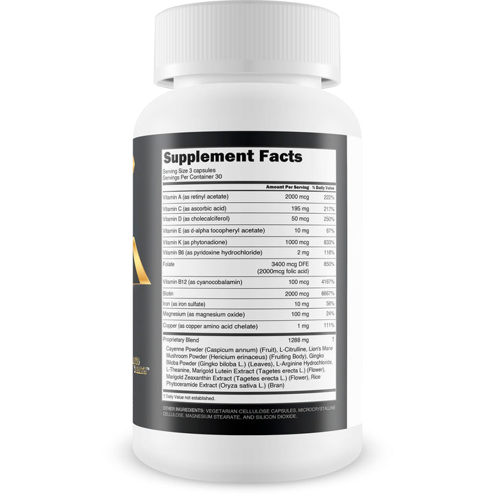 Blood Flow Power capsules ready for daily use and vitality