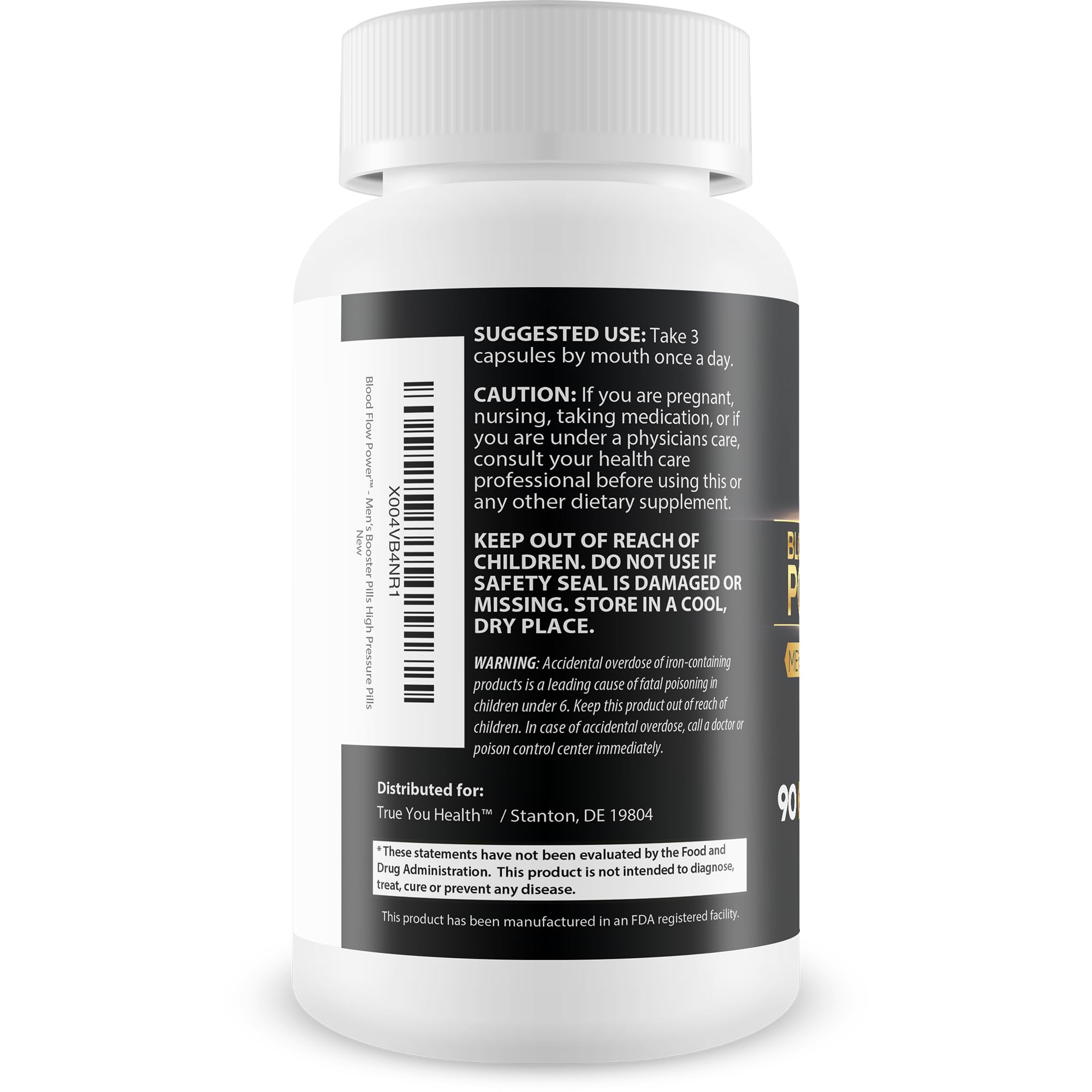 Ingredients like ginkgo and L-arginine for natural circulation support