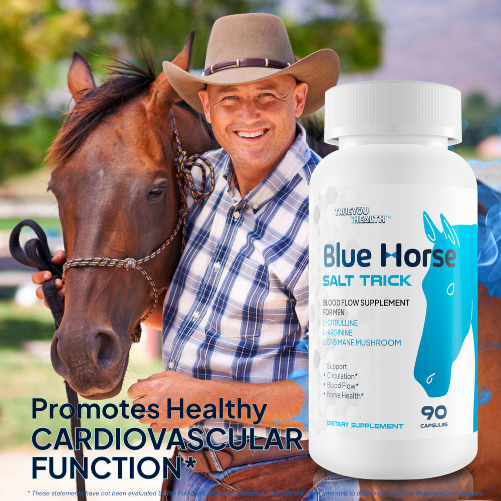True You Health Blue Horse Salt Trick USA-made quality assurance.