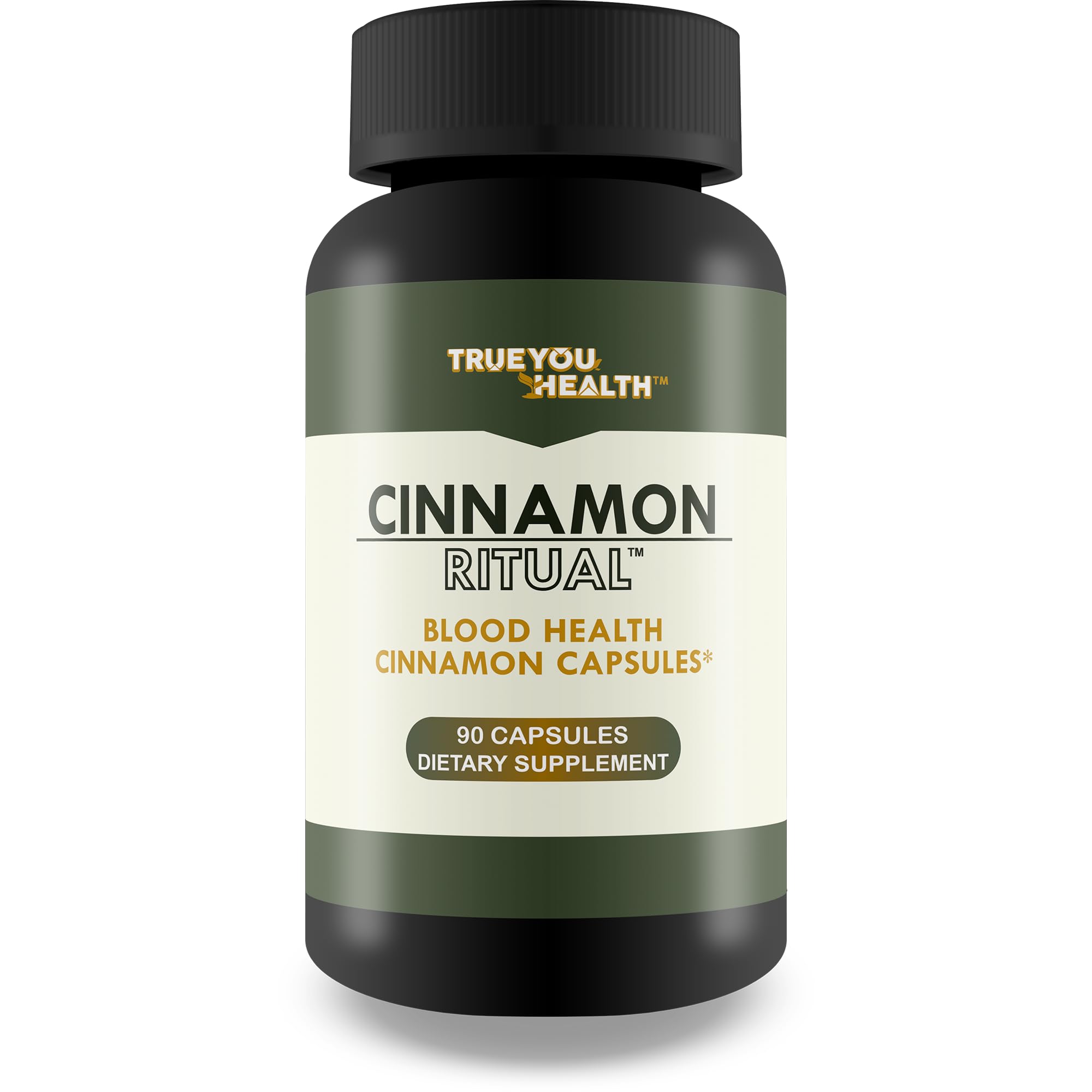 True You Health Cinnamon Ritual bottle showing natural blood support formula and packaging