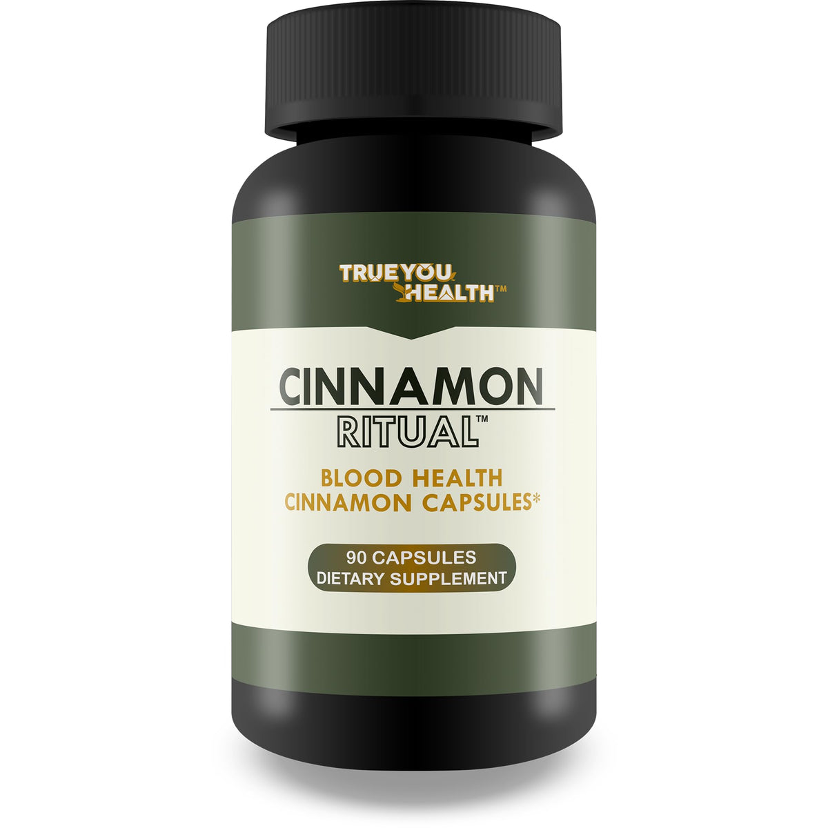 True You Health Cinnamon Ritual bottle showing natural blood support formula and packaging