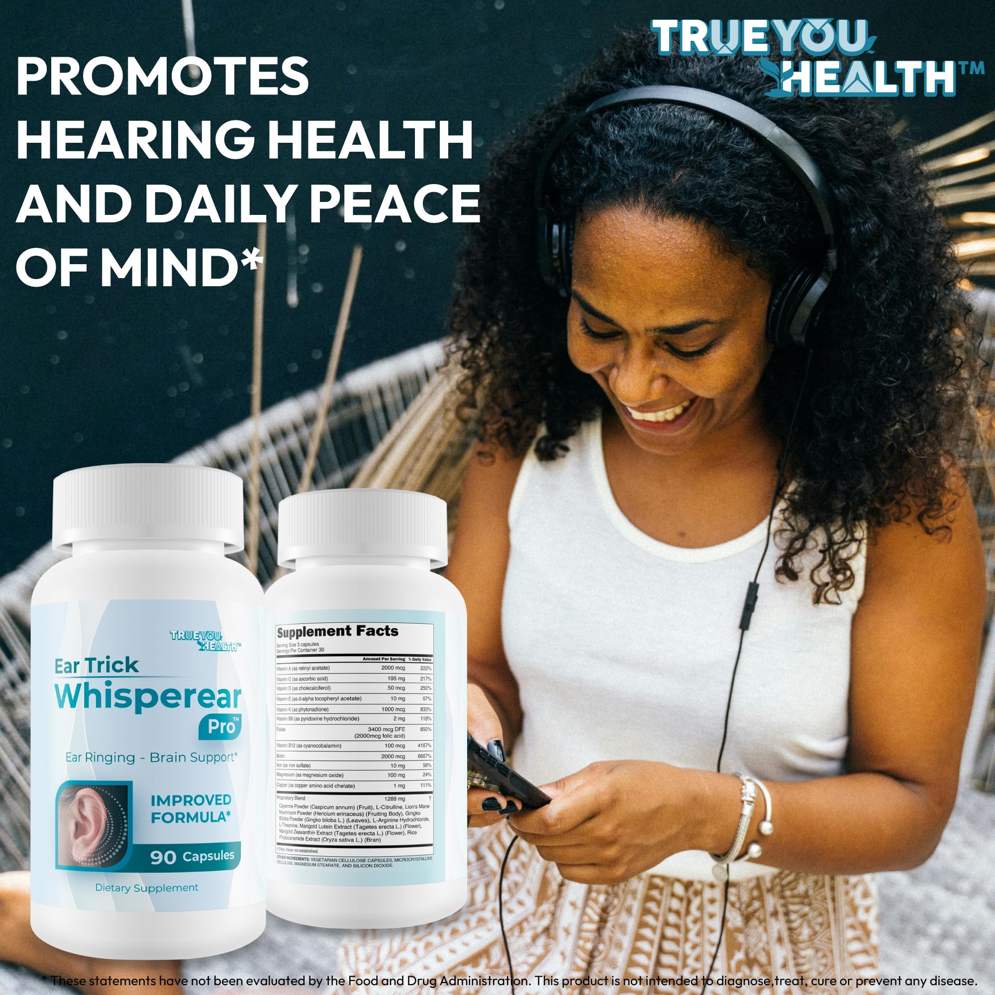 True You Health Ear Trick Whisperear Pro daily use scene invites calm focus.