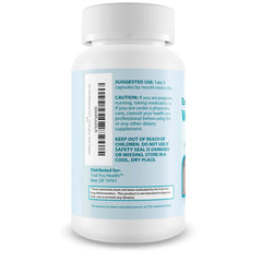 True You Health Ear Trick Whisperear Pro label closeup shows key ingredients for ear health.