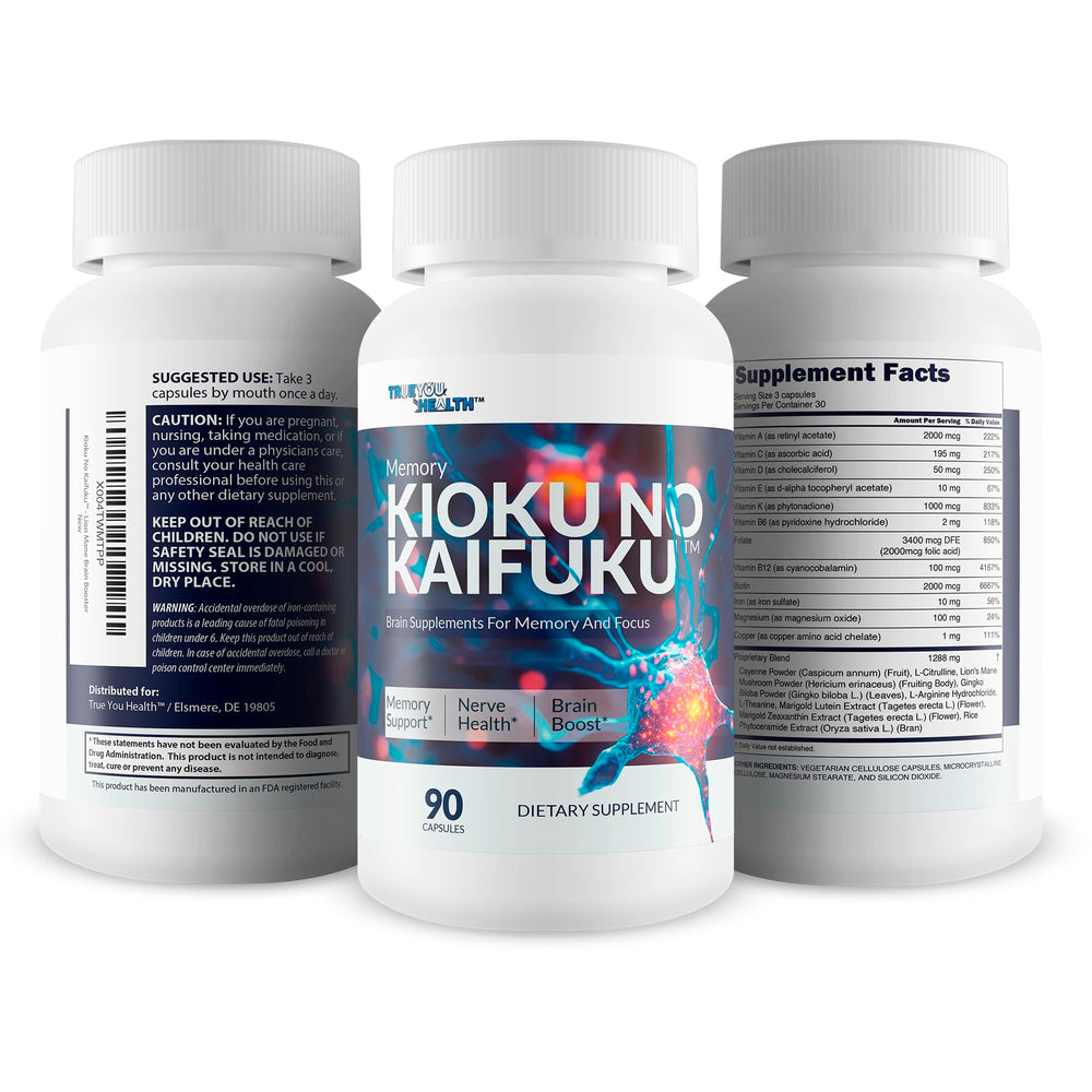 Lions mane and ginkgo visual with memory support benefits.