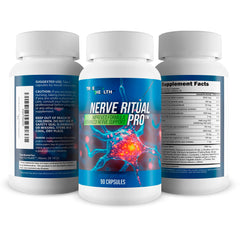 True You Health Nerve Ritual Pro label detail reveals quality ingredients for memory and nerve support.