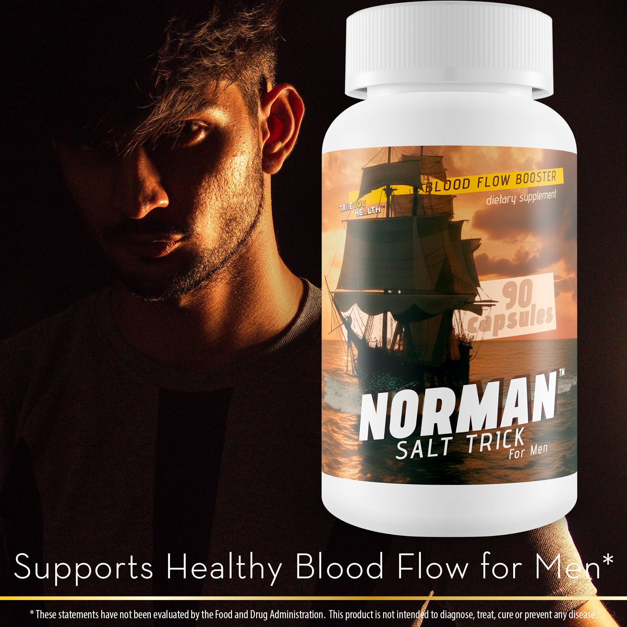 Vascular illustration accompanying Norman Salt Trick concept for circulation.