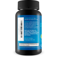 True You Health Pro EchoEase capsules back view with dosage information.