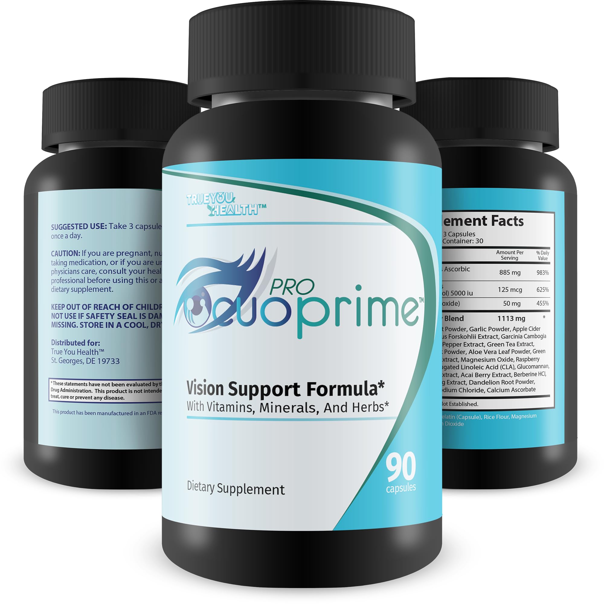 True You Health Pro Ocuoprime packaging box reflects quality eye health support.