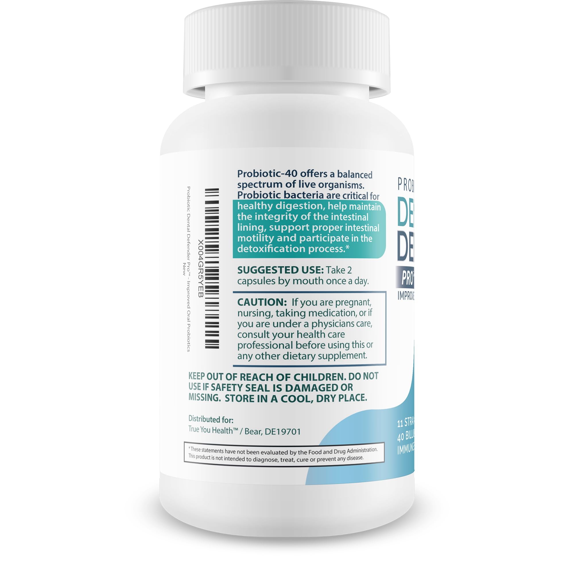 Product label close-up shows quality standards and USA-made origin.