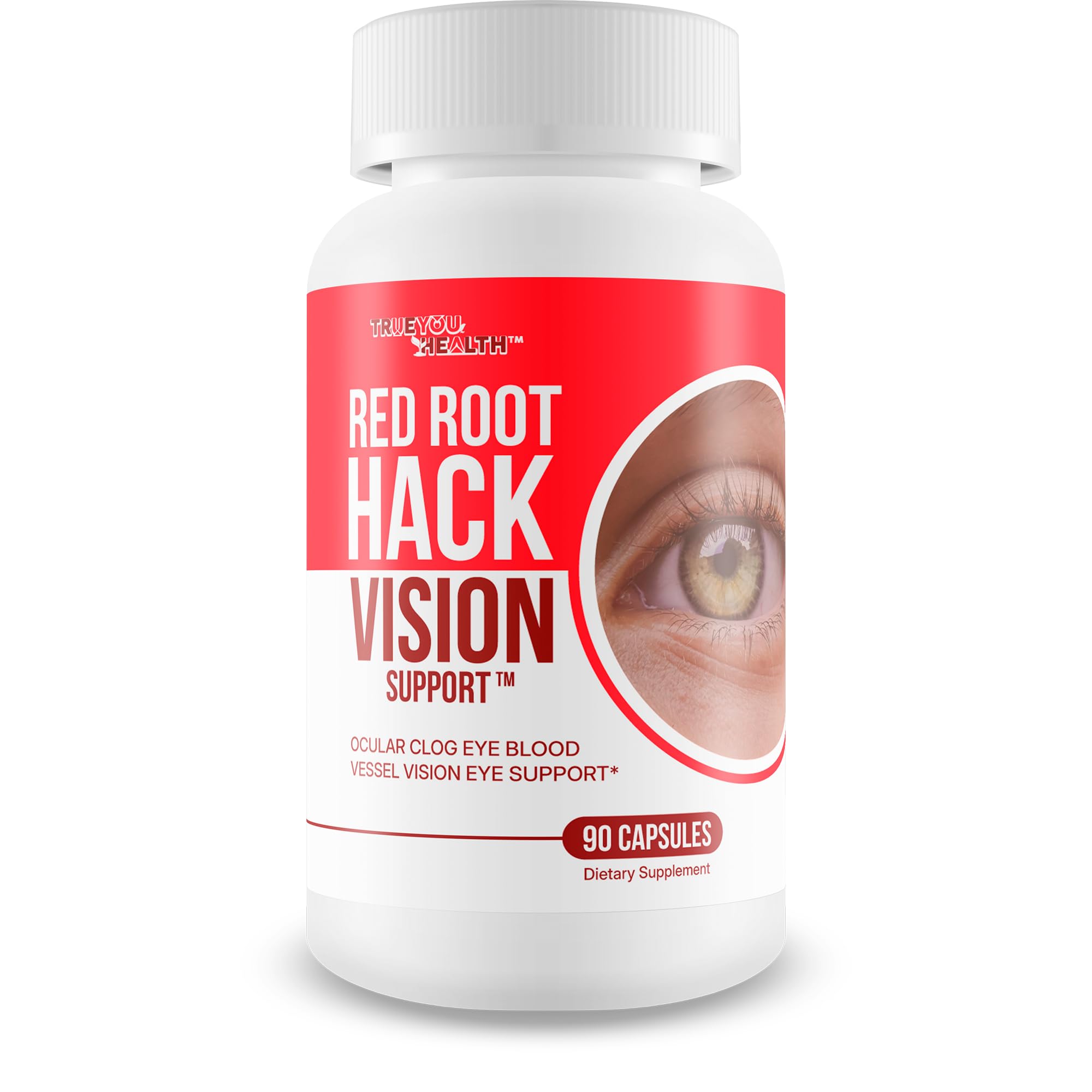 True You Health Red Root Hack Vision bottle for daily eye support