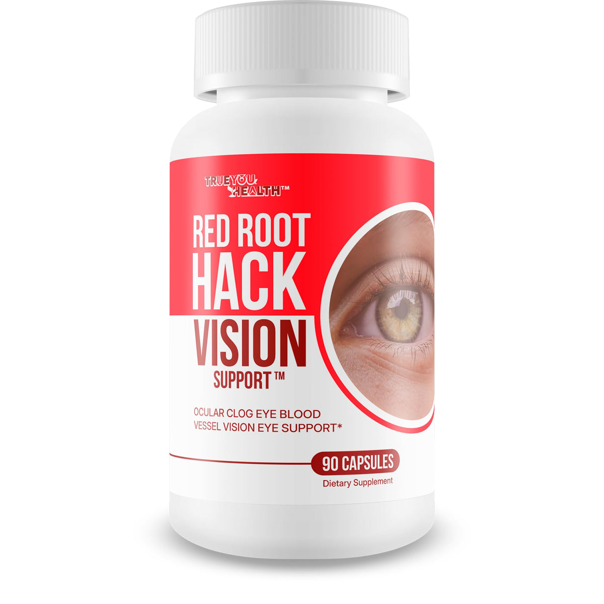 True You Health Red Root Hack Vision bottle for daily eye support