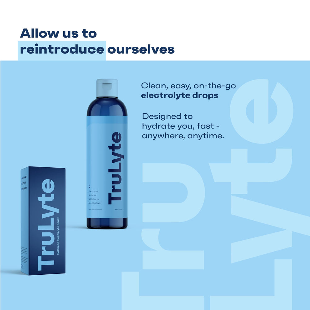 Travel-ready TruLyte bottle in a gym bag for on-the-go hydration