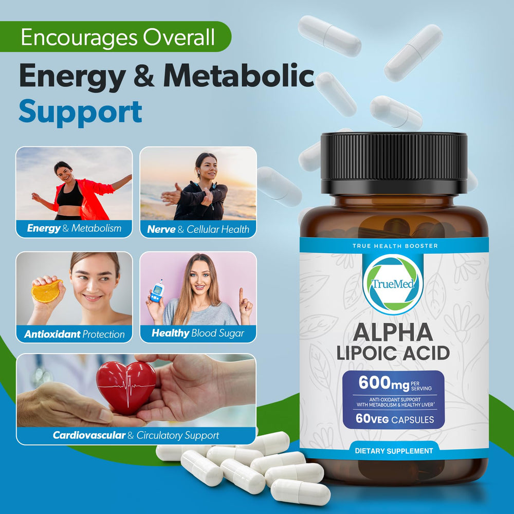 TRUEMED Alpha Lipoic Acid 600mg American-made production scene