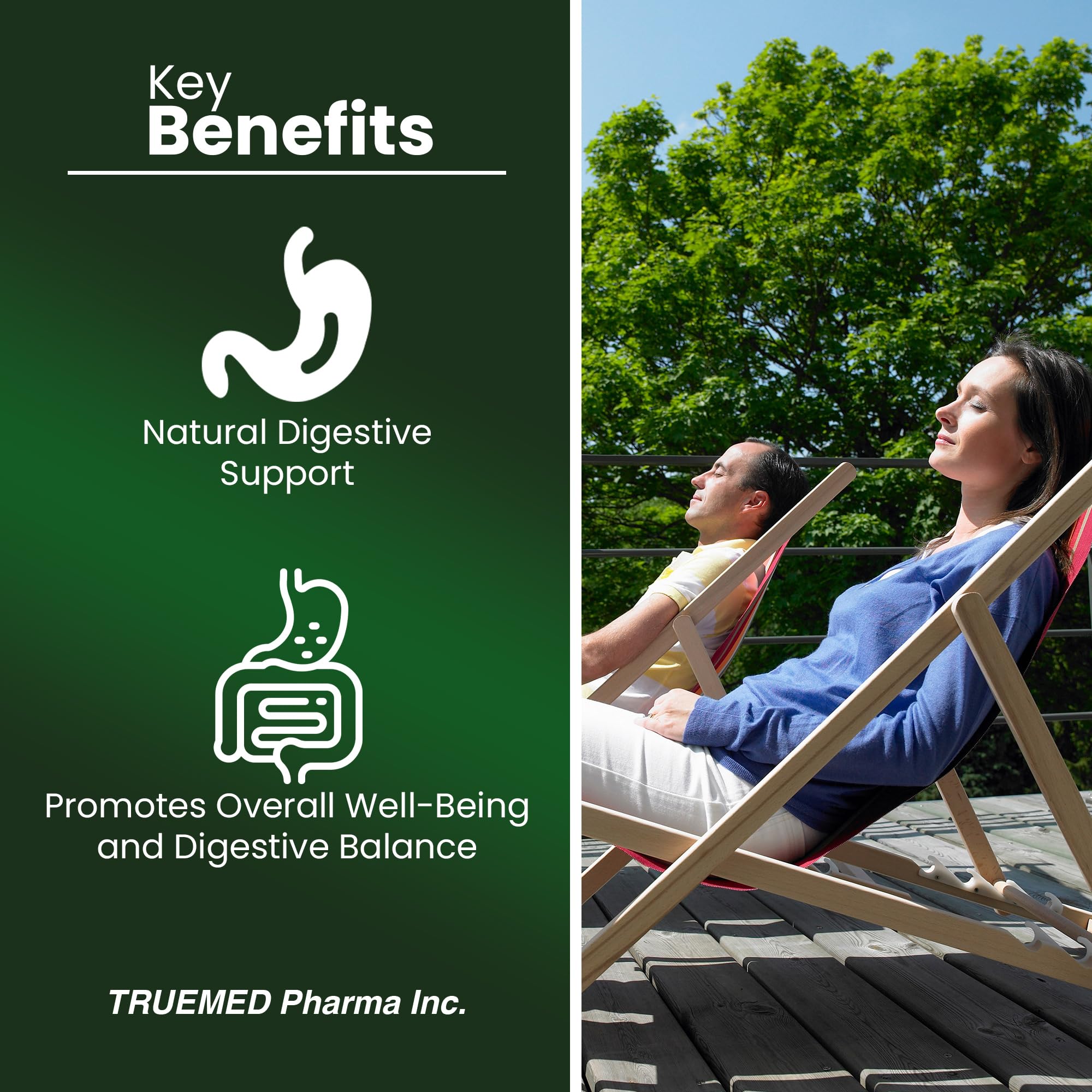 TRUEMED fenugreek bottle label emphasizing USA-made quality
