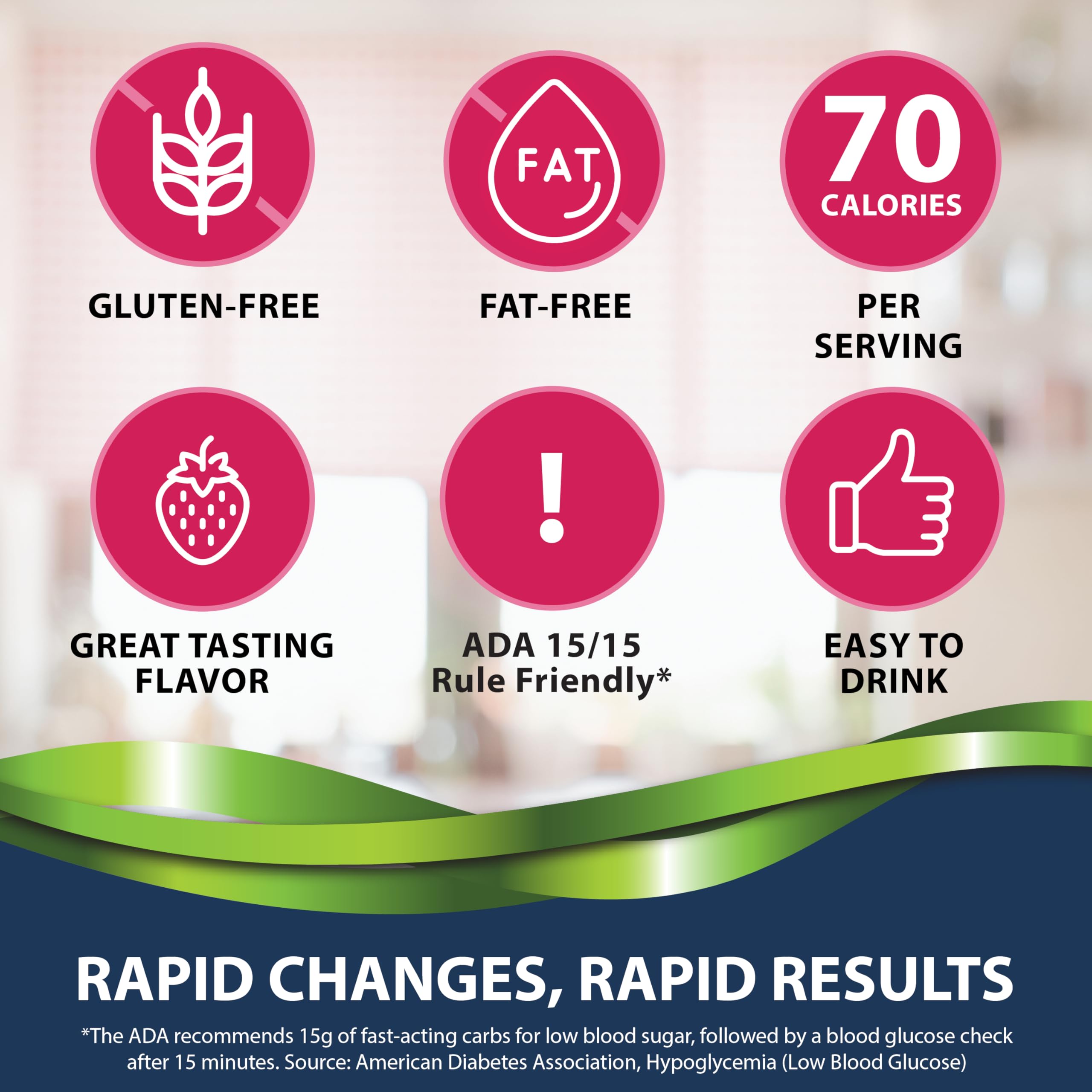 TRUEplus Glucose Shots single-serving bottle with 15 g carbs for fast energy.