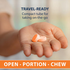 TRUEplus Glucose Tablets orange label close-up noting gluten-free and fat-free notes.