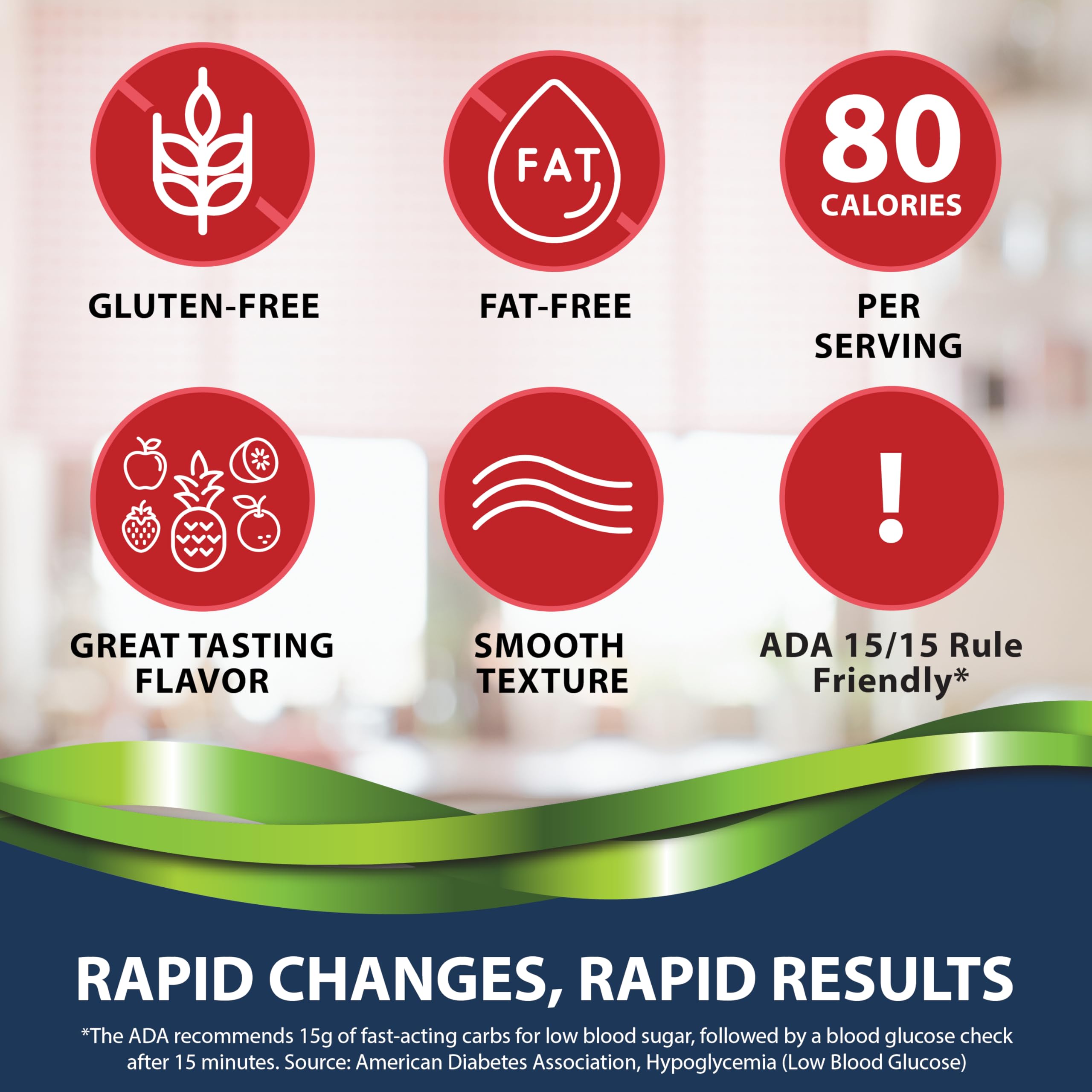 TRUEplus Gluten Free and Fat Free label supports dietary flexibility.