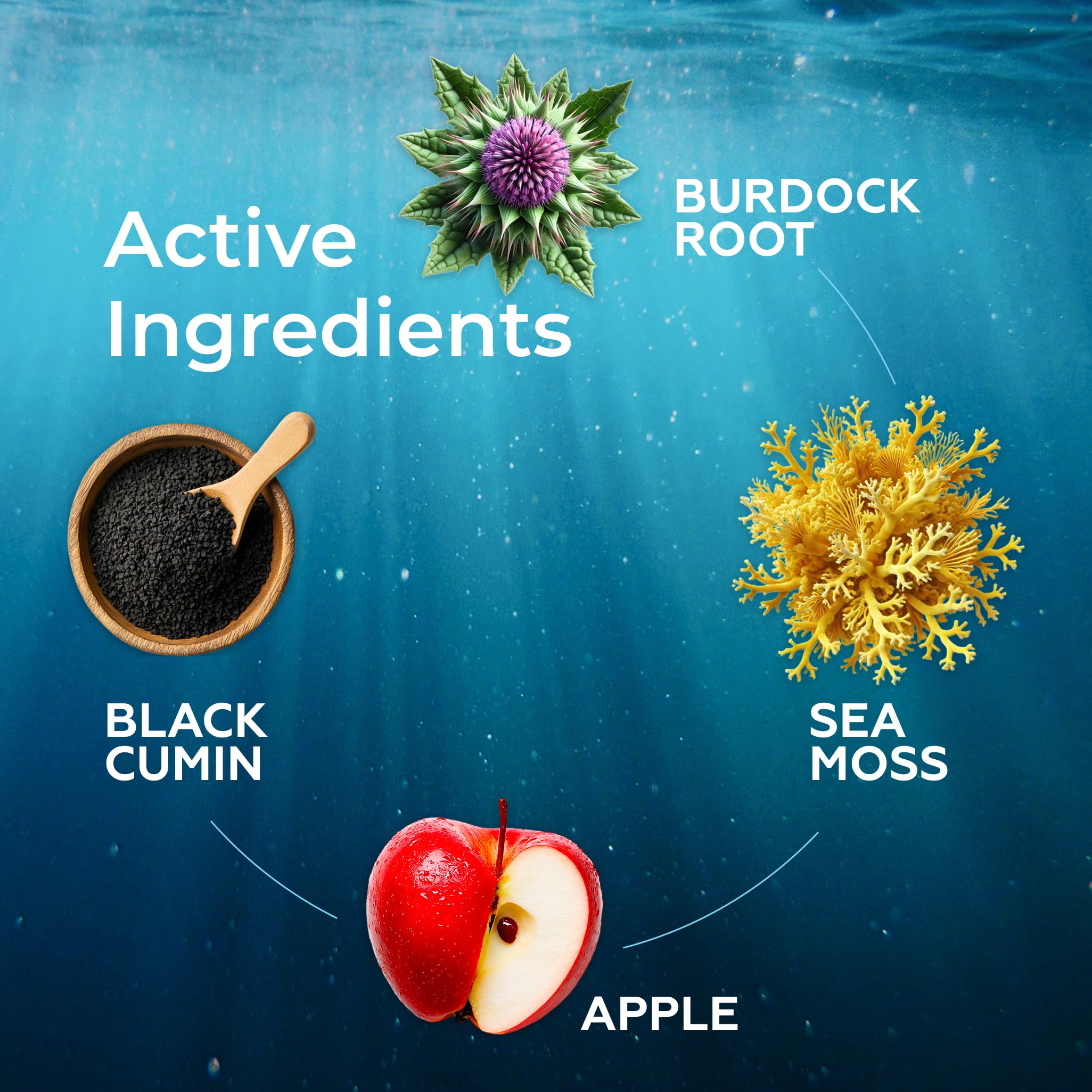 TrueSeaMoss liquid drops poured into water for easy mixing.