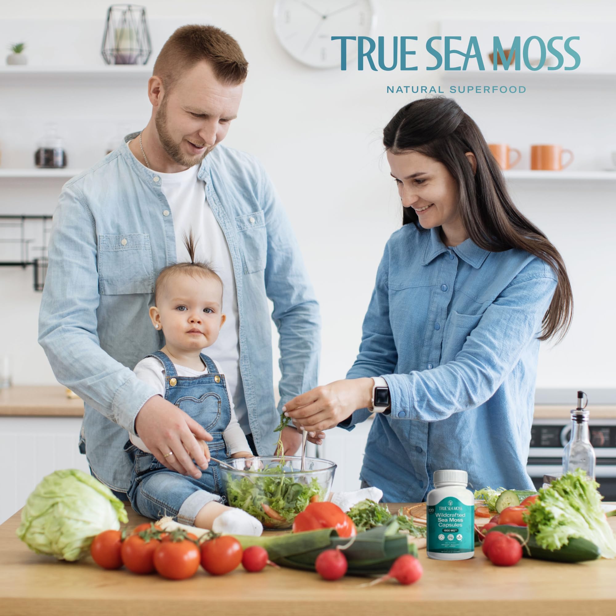 TrueSeaMoss packaging and branding on shelf for easy recognition.