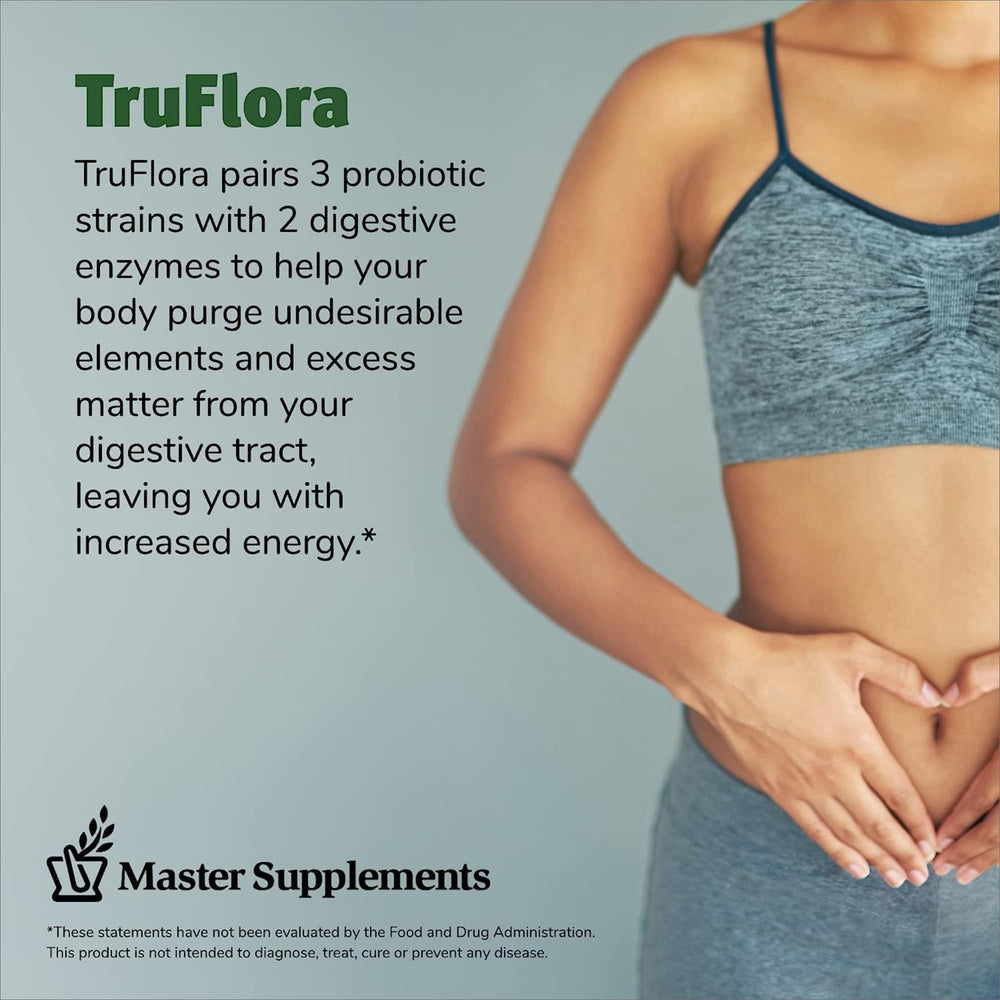 TruFlora packaging with two bottles emphasizes value and shelf stability