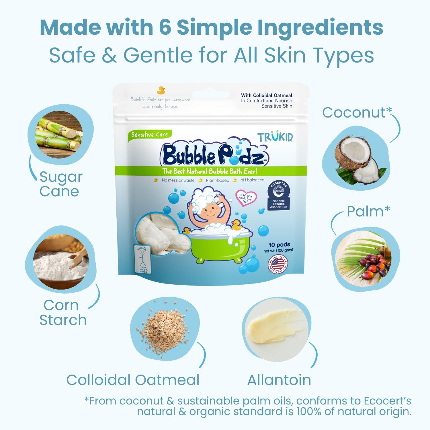 Eco-friendly, single-use pods reduce plastic waste.