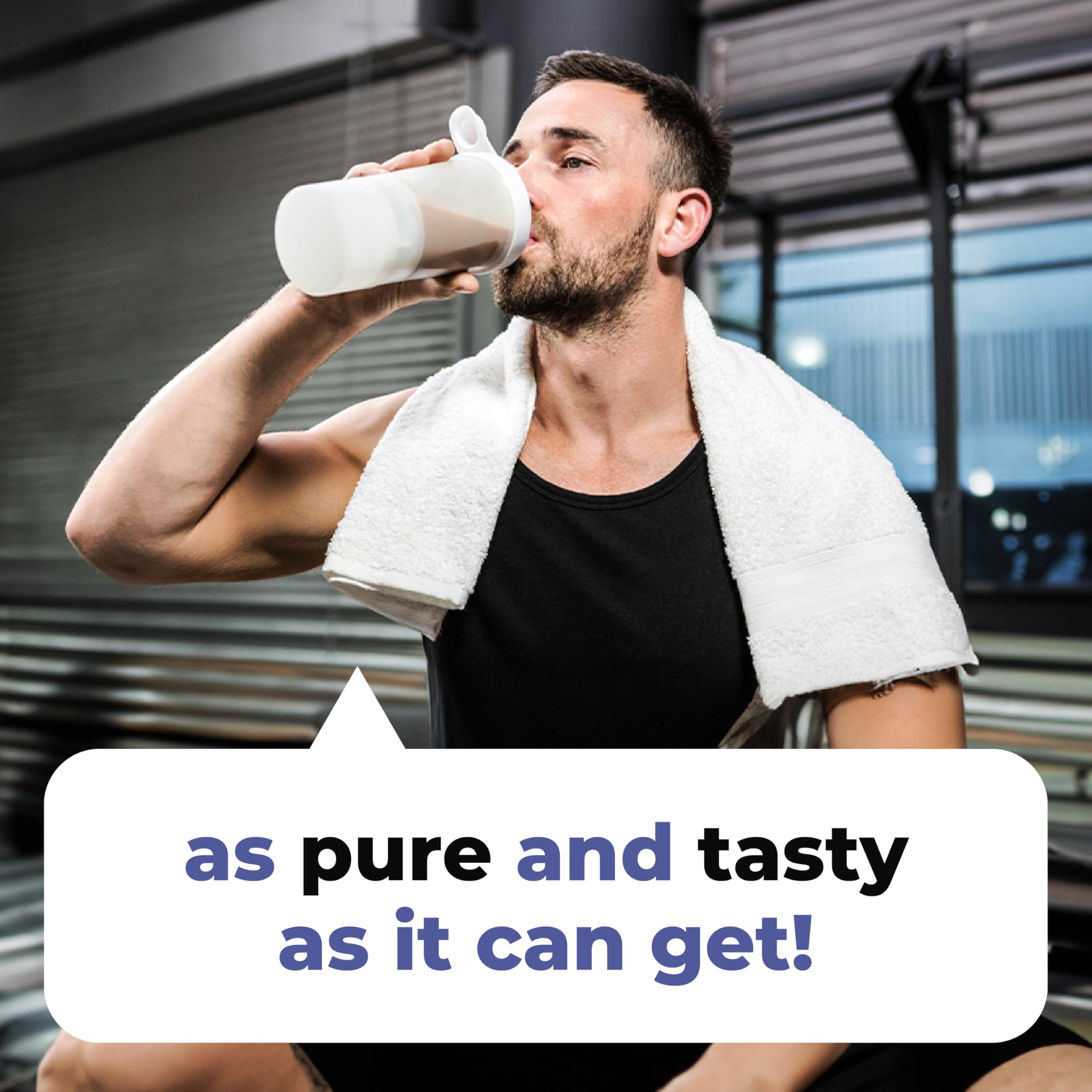 TRUMETA beef bone broth powder USA-made badge highlights a blend of local and imported ingredients.