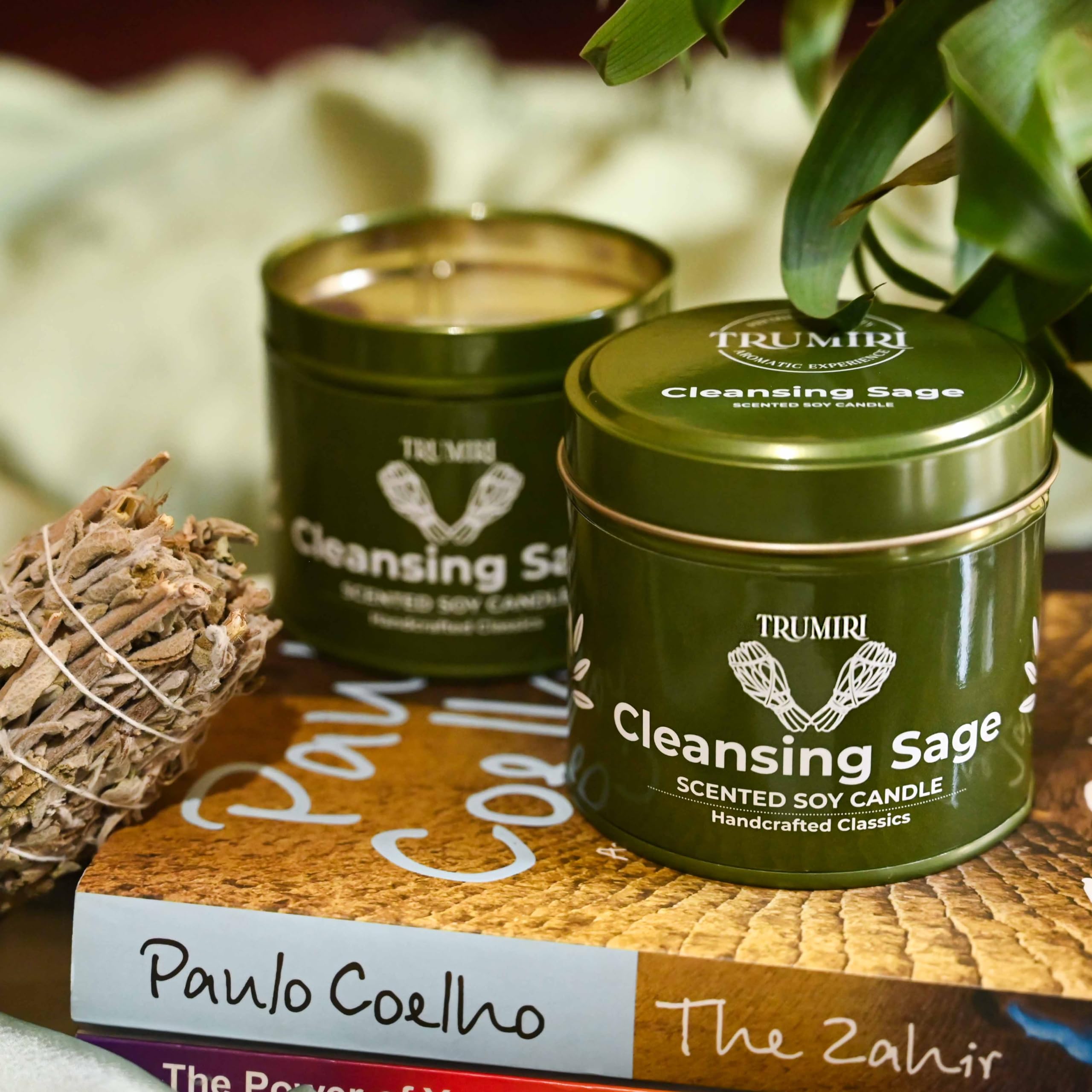 TRUMIRI Sage Candle gift-ready packaging signals a thoughtful wellness present.